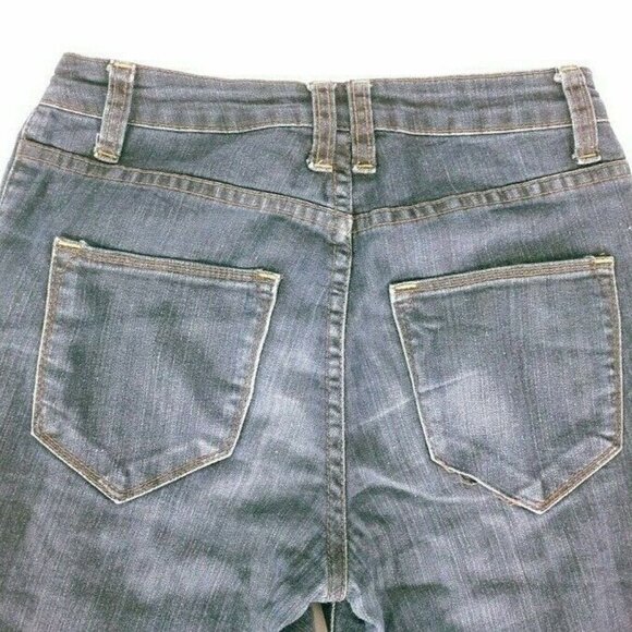 Blue Asphalt Jeans Size 3 Straight Leg Dark Wash Denim - Picture 2 of 4